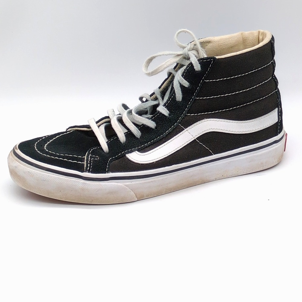 Vans Off The Wall Shoes Womens Black White‎ 7 Skateboarding Sneakers Mid Top